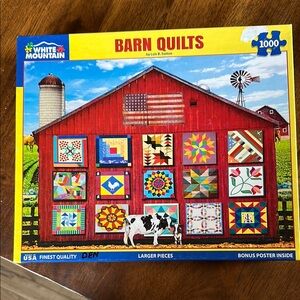 White Mountain Barn Quilts 1000 Piece Puzzle